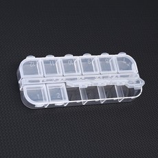 휴대용 알약 수납 비즈 액세서리 수납 보관 케이스 1(개)