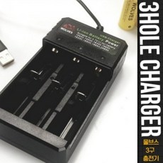 3구충전기 울브스 WOL-3CR USB충전기, 1개, 검정, 30cm