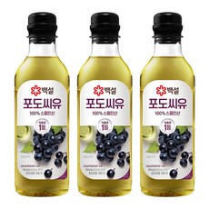 백설 포도씨유 500ml X 3개입, 3개