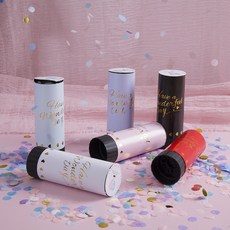마이팝박스 컨페티 파티용품 세트 생일 웨딩 촬영 소품 1세트(3개), 라벤더샤워