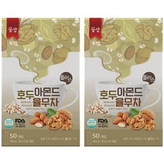 로컬코리아 꽃샘 호두아몬드율무차 플러스 100T 맛있는티백, 100개 18g
