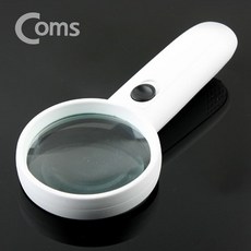 조명 렌즈 손잡이 75mm 돋보기 LED 3배율 확대경 57187EA 1(ea), 1개