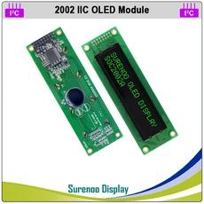 실제 OLED 디스플레이 2002 병렬 호환 문자 모듈 스크린 IIC WS0010 SPI 지원, 04 IIC Green