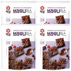 백설 브라우니믹스, 320g, 4개