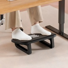 투데이리빙 지압 마사지 발받침대 책상 발받침 의자 받침대 사무실 발판 풋스툴, 블랙