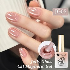 더로만 리얼 유리알 누디 자석 젤네일 폴리쉬 +자석포함, 1개, 15g, 코랄핑크_JG05