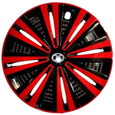 14인치 휠 RS600 루피노 포터2/봉고3 전용 알루미늄 커버 세트, 두꺼운모델14인치366레드+블랙