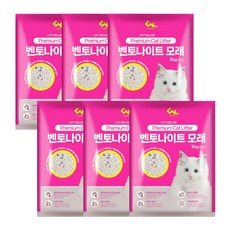 씨엔앨라이프 고양이 벤토나이트 모래 응고형, 4L, 6개, 자스민