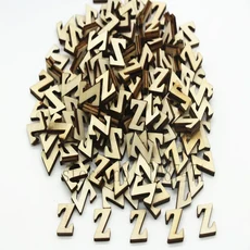 208pcs 8set 26 영어 알파벳 문자 나무 번호 가구 장식 예술 편지 디지털 디스플레이, 16 Letter Z, 01 10mm--15mm 208pcs