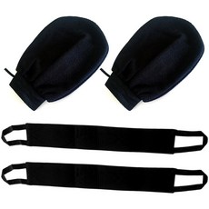 NaOBee 저자극 원단 바스타올 때장갑 2개+롱때타올 2개 세트, 떄장갑2개+롱때타올2개, 1세트