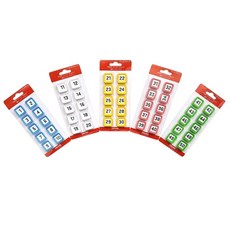 다산 하다 숫자자석 NS-23-사각-세트 노랑 1-10, 1개