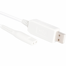 브라운 전기 면도기 충전기 USB 케이블 호환 충전선 차량충전, 화이트