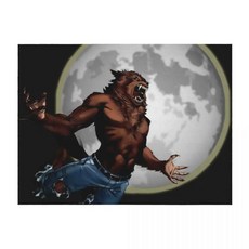 늑대인간 담요 무거운 수면용 봉제 이불, 2. 150x125cm(60x50in)