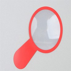 퍼플마망 휴대용 슬림 돋보기 1P 확대기, 사각형-투명