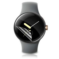 Google Pixel Watch 41mm 45mm 專用水凝膜保護貼 全透明TPU軟膜, 1個, 黑