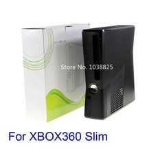 블랙 하우징 쉘 케이스 슬림 콘솔 교체 보호 콘솔용, 색상: 1. for Xbox360 slim, 1개