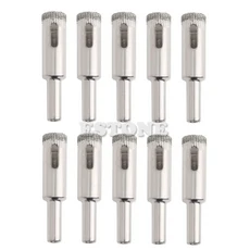 10Pcs 5mm/6mm/8mm/10mm/12mm 다이아몬드 코어 코팅 드릴 비트 구멍 봤어요 유리 타일 세라믹 대리석, 02 12mm