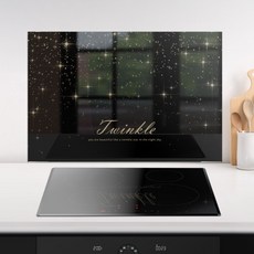 명신산업 주방아트보드 트윙클-골드라인 / 아트글라스 탈부착 레터링/ 본사 직접판매, 1개