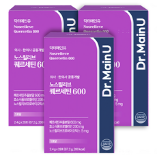 노스릴리브 퀘르세틴 600 흡수율 높은 분말형의 고함량 케르세틴 브로멜라인 비타민C, 67.2g, 3박스