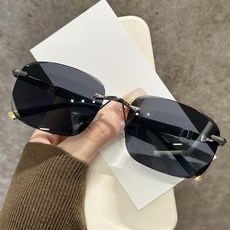 時尚潮流大框切邊漸變太陽鏡女士新款復古個性切邊海洋片墨鏡