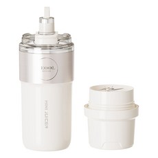 PYHO 휴대용 무선 믹서기 가정용 야외에서 미니 물컵 착즙컵 텀블러 3in1, 화이트, ZK37B