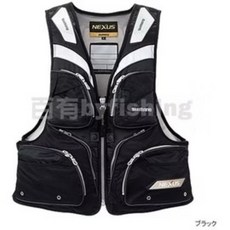 SHIMANO NEXUS 釣魚救生衣 VF-122K L/LL 黑色/紅色 分割浮力材, 紅LL