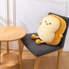 식빵 캐릭터 빵 모양 쿠션 허리쿠션 귀여운 인테리어 소파 방석 인형 애니메이션 베개, 01. 빵 모양 쿠션 인형, 01. 작은 행복