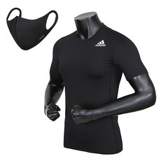 adidas 愛迪達 機能性短袖T恤+口罩