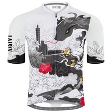 BAISKY百士奇自行車男款空力極短車衣 靈蛇 白