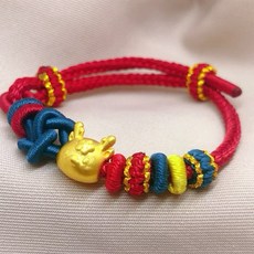 儒家寶寶 彌月金飾 黃金手繩 純金9999小花龍編織手繩 生肖龍寶寶彌月禮 時尚編織手鍊