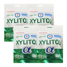 롯데 자일리톨 알파 오리지널 리필, 195g, 4개