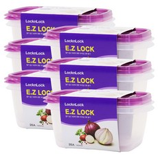 락앤락 보관이 간편한 이지락 간편용기 밀폐용기 직사각 1320ml 2P, 6개, 단품