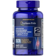 퓨리탄스프라이드 어드밴스드 글루코사민 콘드로이틴 비타민D3 2000IU Puritans Pride Advanced Glucosamine Chondroitin, 160개, 1개, 160정