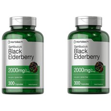 호바흐 삼부커스 블랙 엘더베리 2000mg 300캡슐 x 2통, 2개, 300정