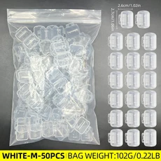 100/50PCS 360 무선 쉘 컨트롤러 뒷면 커버 셸용 팩 배터리 충전식 케이스, White, 50pcs back cover, 06 White-L-50pcs
