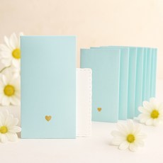 샵리코리스 프리미엄 감사봉투 고급 답례 예쁜 용돈봉투, 블루골드(총10매)