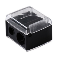 소요상점 아이브로우 펜슬 샤프너 8mm + 12mm, 1개, 블랙