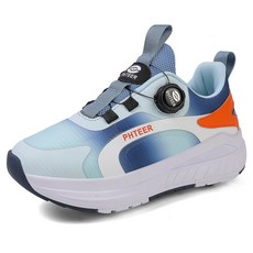 다이얼 롤러슈즈 4륜 스케이트화 힐리스 바퀴달린신발 운동화, 스카이블루, 1개