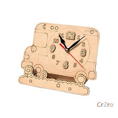 민화샵 버스 모양 벽시계 1개입 교통수단 탁상시계 교육용 학습용 뻐스 디자인