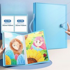 ABM 손잡이형 그림 도화지 수납 파일 40매 A3 포트폴리오