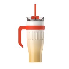 대용량 핸들형 빨대 텀블러 1200ML 304스테인리스 DIY스티커, 그림색, 3개
