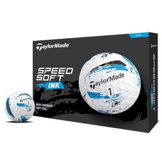 TaylorMade Speed Soft 墨水高爾夫球, 1個, 12入, 藍色