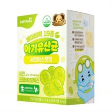 베이비락 19종 아기유산균 샤인머스캣맛, 45g, 16개