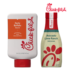 [Chick-fil-A] [1+1] 칙필에이 소스 Chickfila 제스티 버팔로 473ml + 아보카드 라임 랜치 355ml 칙필레 소스 Chick-fil-A Sauce