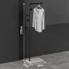 북유럽풍 골드 스탠드 행거, F. 설산 백암판  검은색 원형 디스크