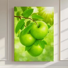 돈들어오는 사과그림 액자 풍수 인테리어 현관 개업 집들이선물 금전운 재물운, 05.생기만발 청사과