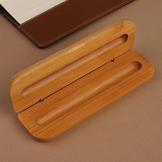 나무 펜 디스플레이 스탠드 케이스 접이식 상자 홀더 볼펜 만년필 학교 사무용품 문구, 1개, 1. Single-Bamboo Box