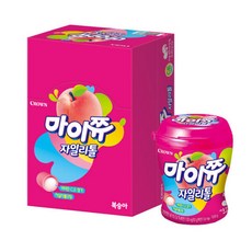 크라운 마이쮸 자일리톨 용기 복숭아 110gx6개, 110g, 6개