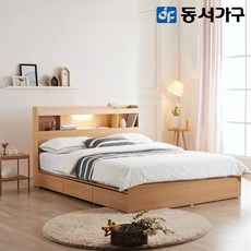동서가구 몬티아 3서랍 LED 슈퍼싱글 SS 수납침대+케미컬폼 매트리스 DF642017, 그레이, 그레이