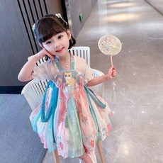 女童漢服連衣裙 飄逸公主裙
